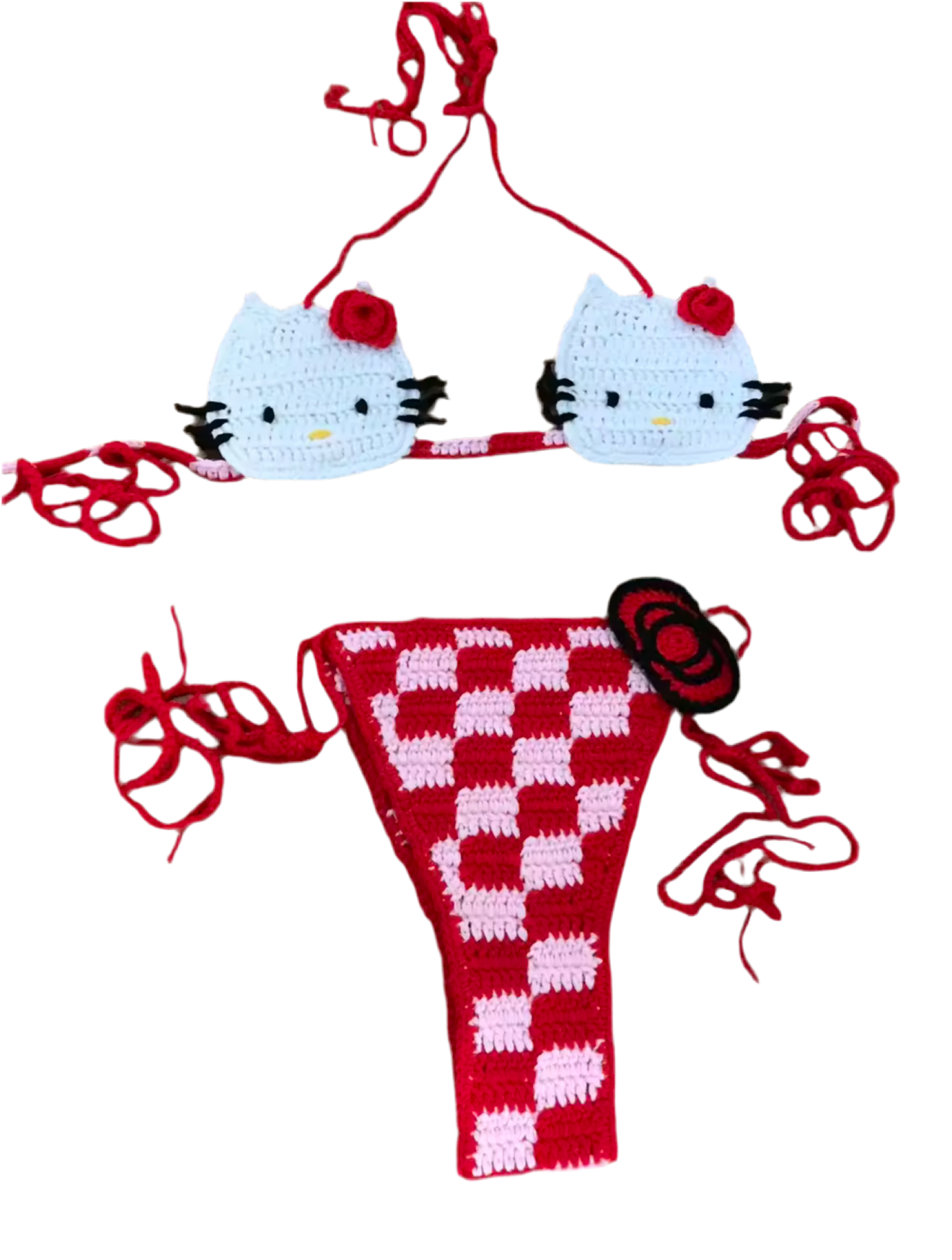 Kitty Crochet Bikini Set