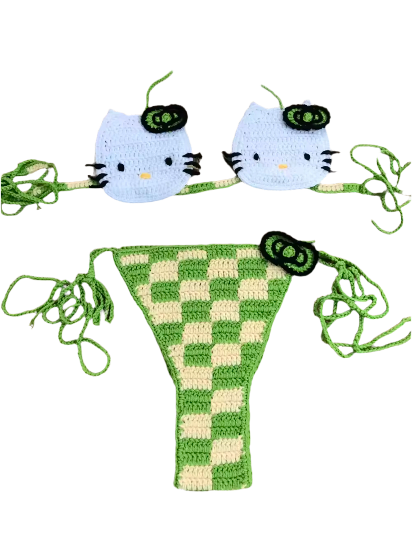 Kitty Crochet Bikini Set