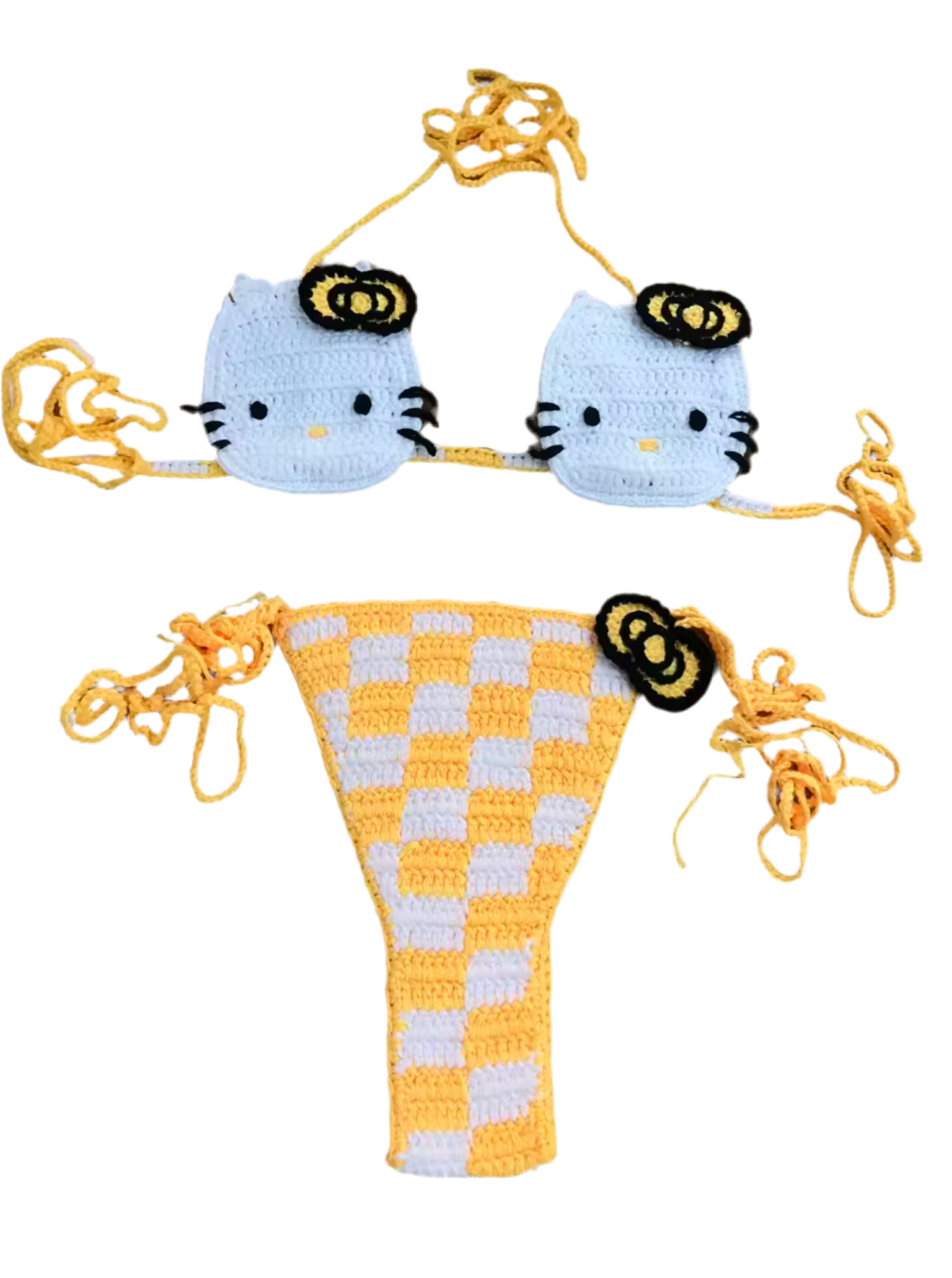 Kitty Crochet Bikini Set