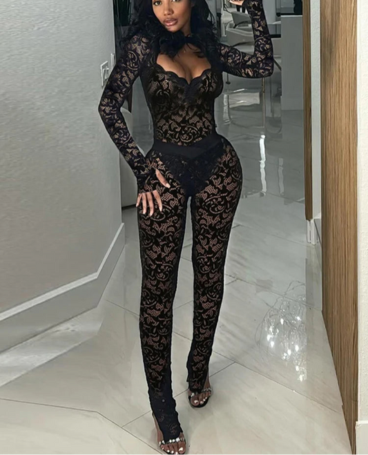 Midnight Lace Set